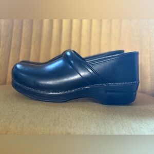 Dansko Black Leather Clogs